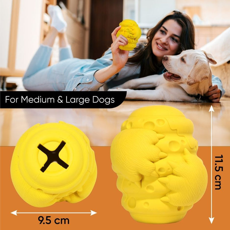 Load image into Gallery viewer, Large Dog Chew Toy Bundle for Aggressive Chewers Chicken Flavor Bone &amp; Interactive Treat Dispensing Ball for Big Dogs Durable Nylon Rubber Toys for Dental Health Anxiety Relief &amp; Mental Stimulation
