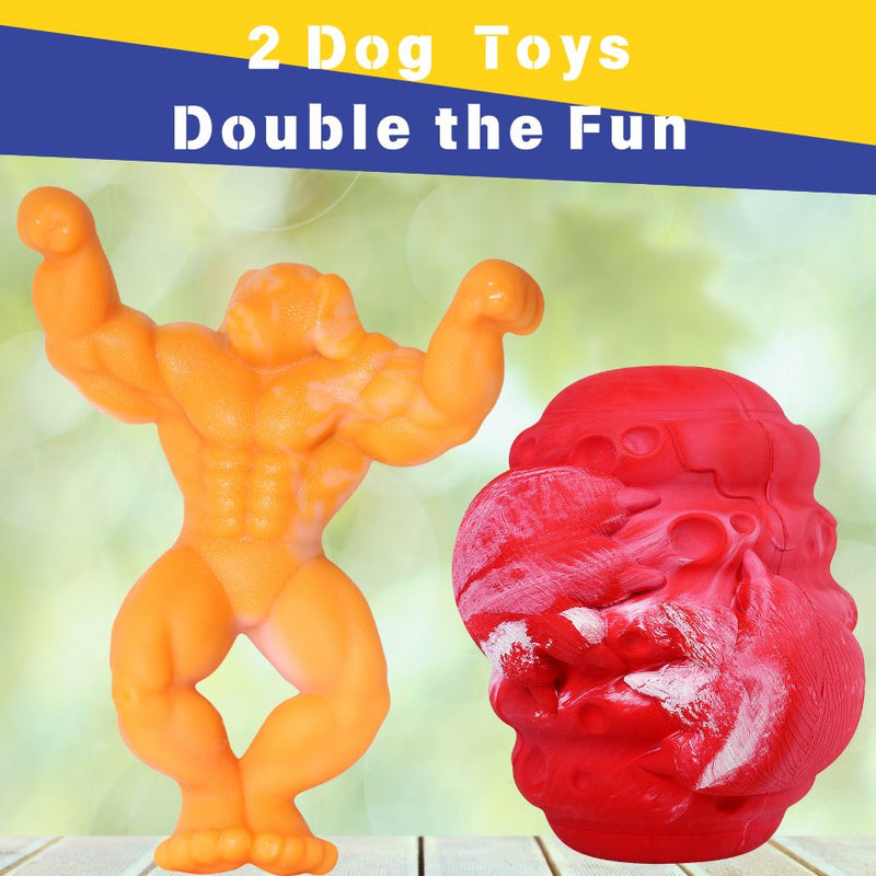 Load image into Gallery viewer, Chewy Bone funny Dog toy for large breeds dog toys bundle hard for big dogs chicken flavored &amp; Treat dispensing ball interactive dog set helps with dog dental kills boredom
