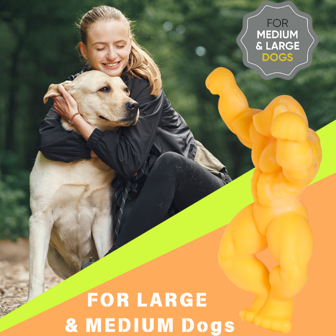 Load image into Gallery viewer, Big Dog Chew Toys for  Aggressive Chewers Heavy Duty Nylon Durable Long Lasting Interactive  Natural Human Grade chicken  Flavor for boredom Safe Chew Toy for Large dog Breed Dental Health Training
