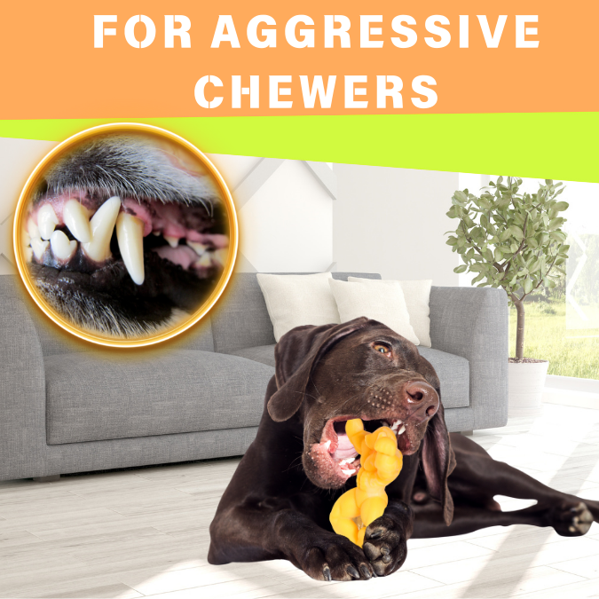 Load image into Gallery viewer, Big Dog Chew Toys for  Aggressive Chewers Heavy Duty Nylon Durable Long Lasting Interactive  Natural Human Grade chicken  Flavor for boredom Safe Chew Toy for Large dog Breed Dental Health Training
