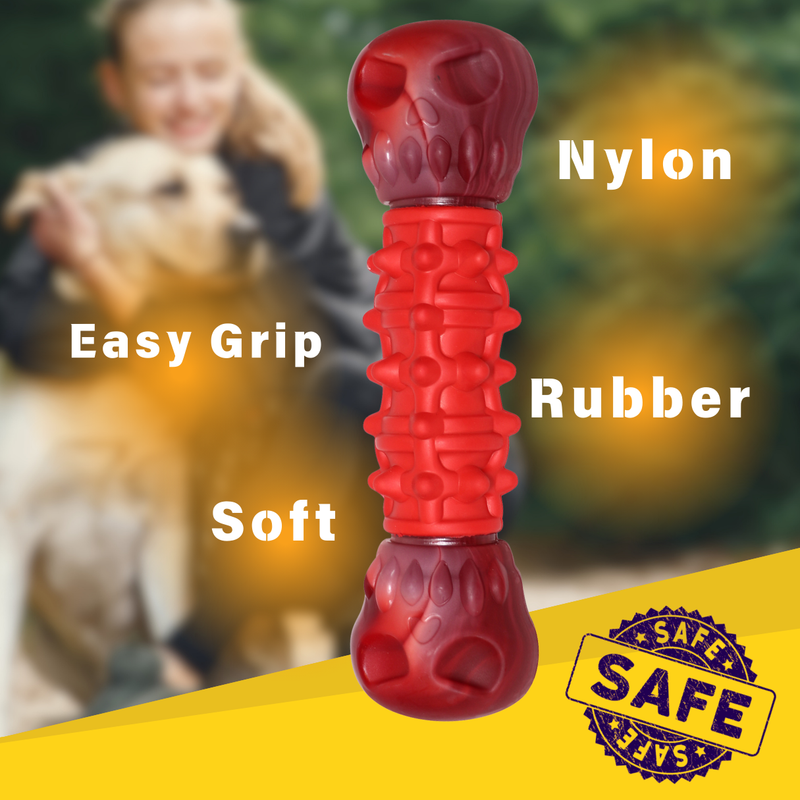 Load image into Gallery viewer, Beef Flavor Large Dog Bone heavy duty aggressive chewer Nylon indestructible big dog chewable safe non toxic pet bone Durable Toy for Large Dogs Long Lasting Rubber Chew for Large Breeds
