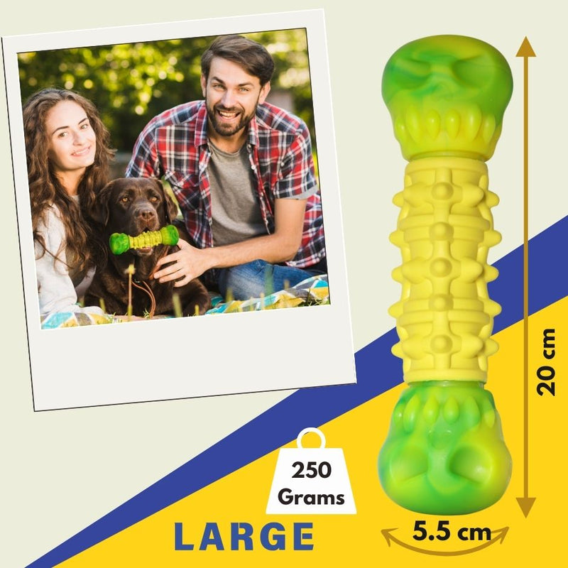 Load image into Gallery viewer, Large Dog Chew Toy Bundle for Aggressive Chewers Chicken Flavor Bone &amp; Interactive Treat Dispensing Ball for Big Dogs Durable Nylon Rubber Toys for Dental Health Anxiety Relief &amp; Mental Stimulation
