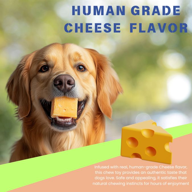 Load image into Gallery viewer, Big Dog Chew Toys for  Aggressive Chewers Heavy Duty Nylon Durable Long Lasting Interactive  Natural Human Grade cheese Flavor for boredom Safe Chew Toy for Large dog Breed Dental Health Training
