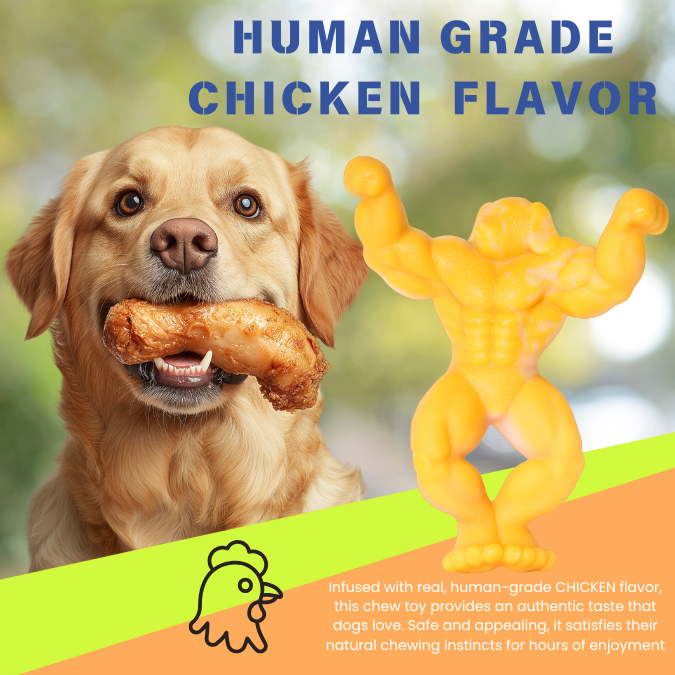 Load image into Gallery viewer, Big Dog Chew Toys for  Aggressive Chewers Heavy Duty Nylon Durable Long Lasting Interactive  Natural Human Grade chicken  Flavor for boredom Safe Chew Toy for Large dog Breed Dental Health Training
