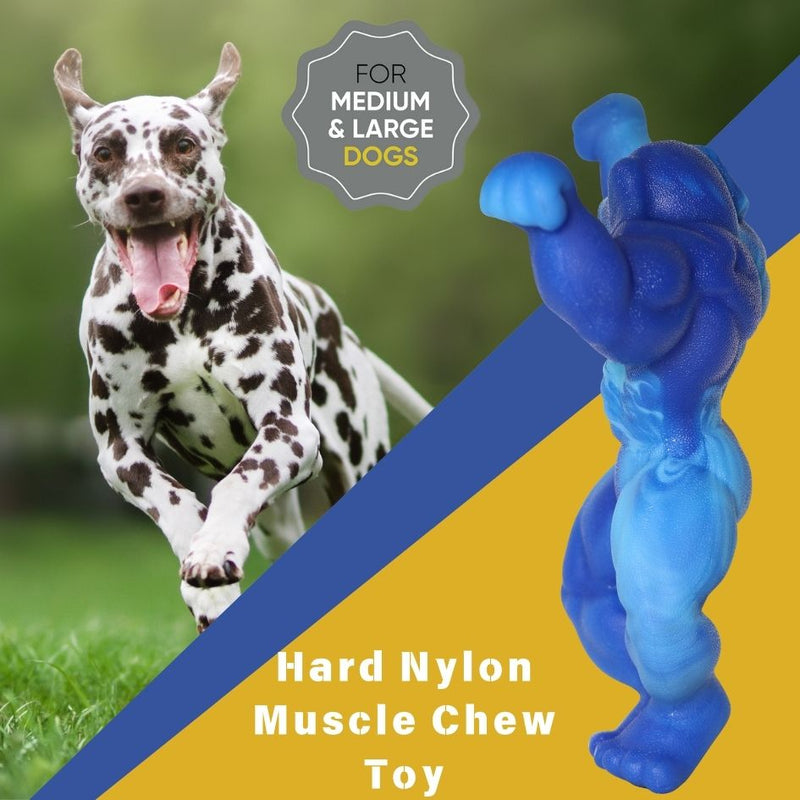 Load image into Gallery viewer, Chewy Bone Big Dog Toys for Aggressive ers Heavy Duty Nylon Durable Long Lasting Interactive Natural Human Grade Beef Flavor for bordome Safe Toy for Large dog Breed Dental Health Training
