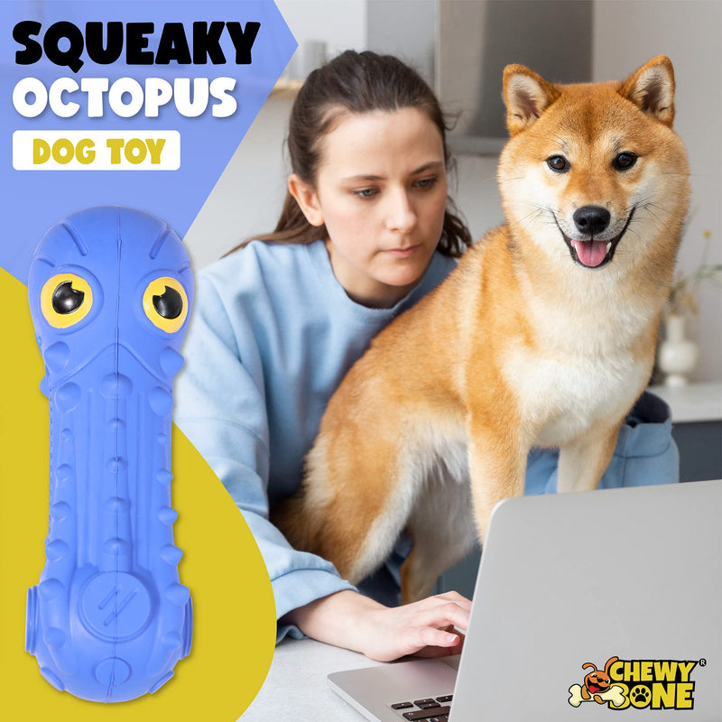 Load image into Gallery viewer, Durable dog toy Squeaky Octopus Rubber Dogs Toys for Large Big and Medium Dogs Interactive Chew for Aggressive Chewers and Teething Relief
