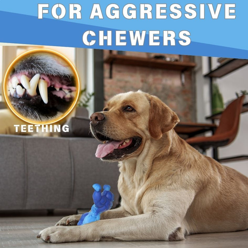 Load image into Gallery viewer, Chewy Bone Big Dog Toys for Aggressive ers Heavy Duty Nylon Durable Long Lasting Interactive Natural Human Grade Beef Flavor for bordome Safe Toy for Large dog Breed Dental Health Training
