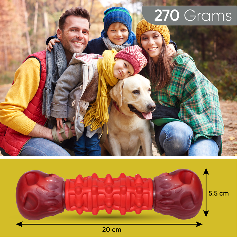 Load image into Gallery viewer, Dog Toys Big Dog barbell Chew toy Interactive Stress Relief Dog Toy to keep them Busy Durable Rubber Strong for Aggressive Chewers Large &amp; Medium dog
