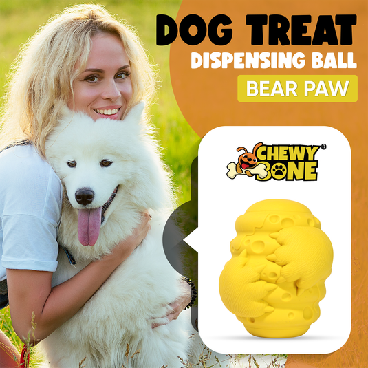 Dog Toys Treat Dispensing Fillable Dog Ball indestructible Hard Biting Chew Toy Bouncy Interactive Puzzle with Toothbrush For Medium Dogs & Big Dogs