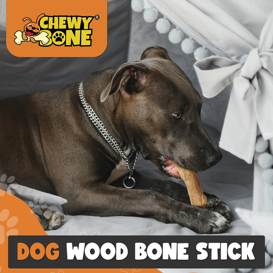 Dog Chew Wooden Stick Organic Indonesian Java wood for aggressive chewer Medium Dog Toys For teething Interactive play (Style 1)
